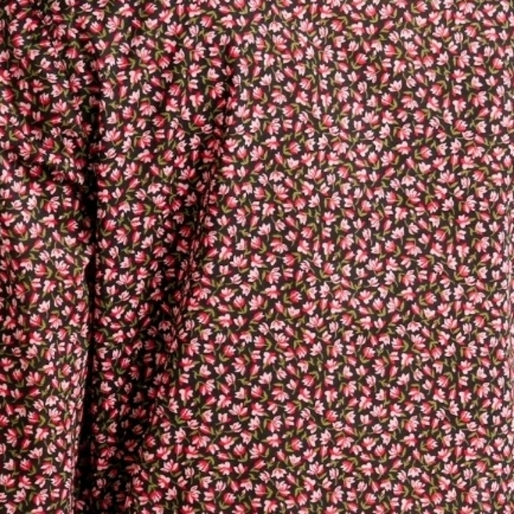 United Colors Of Benetton Floral Print Ladies Shirt - Black and Pink Sz Large - Picture 3 of 7